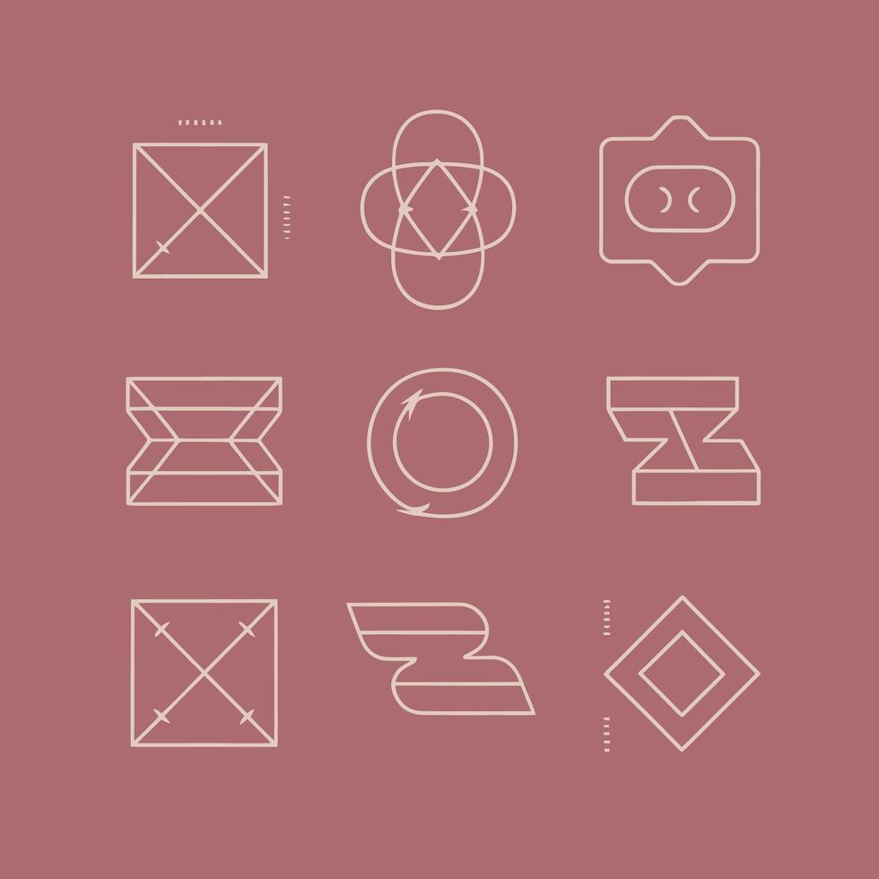 forma elementos vector y logo diseño