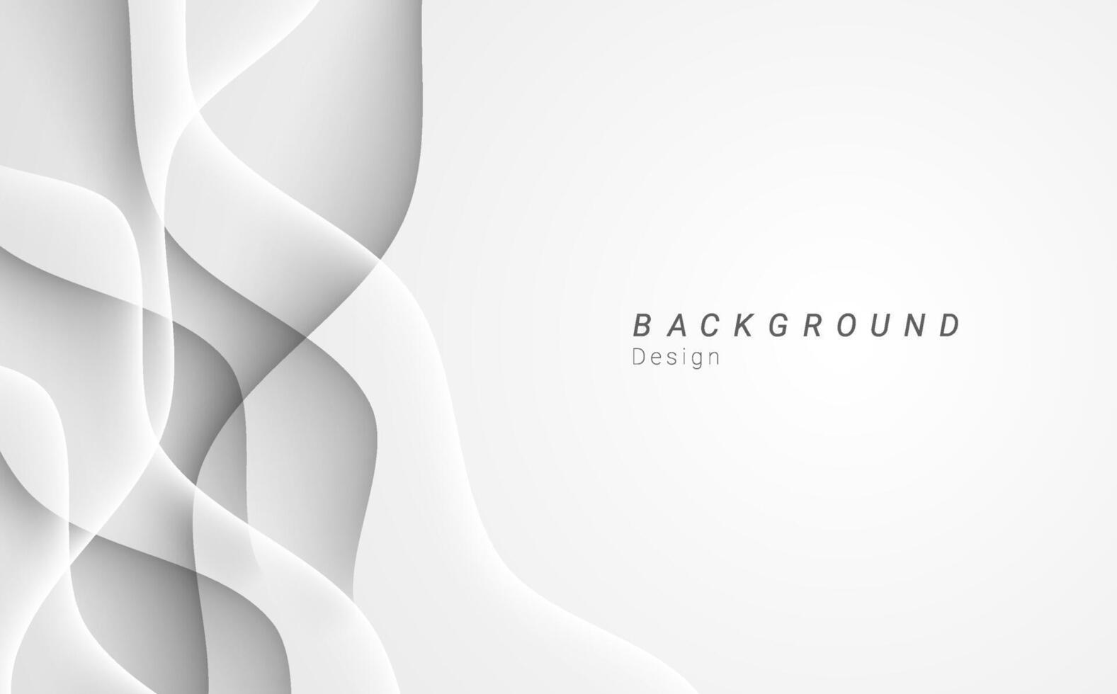 abstract white wavy smoke layer background design vector