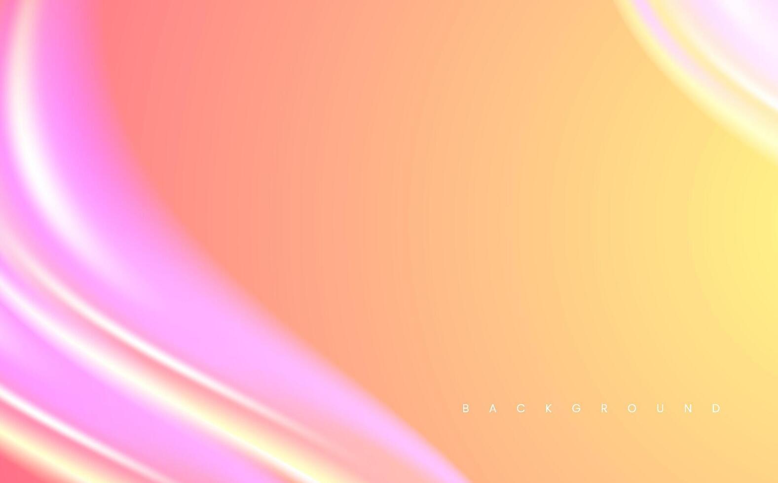 Orange wavy blur soft smooth glow abstract background design vector