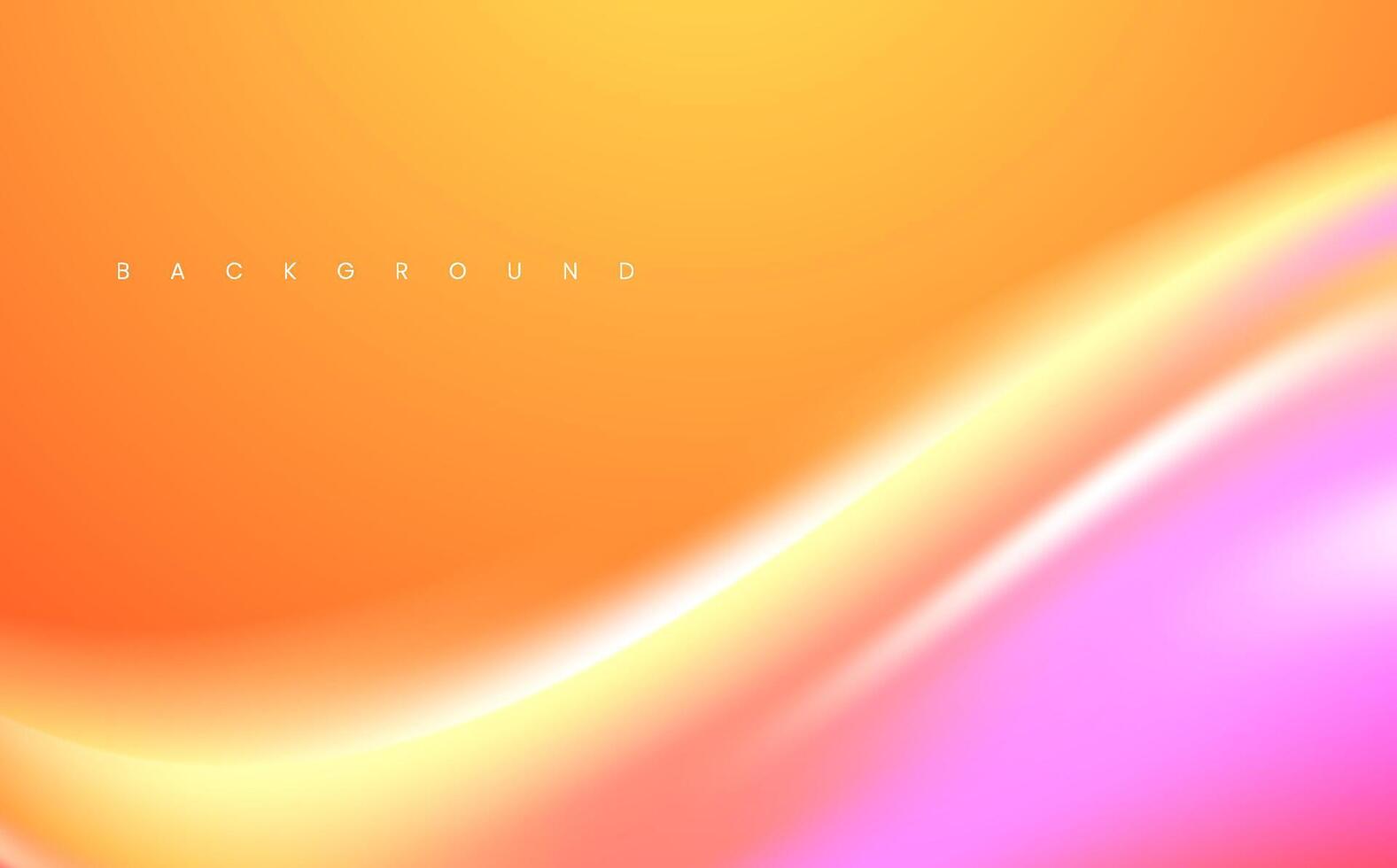 abstract orange light soft motion wave background design vector