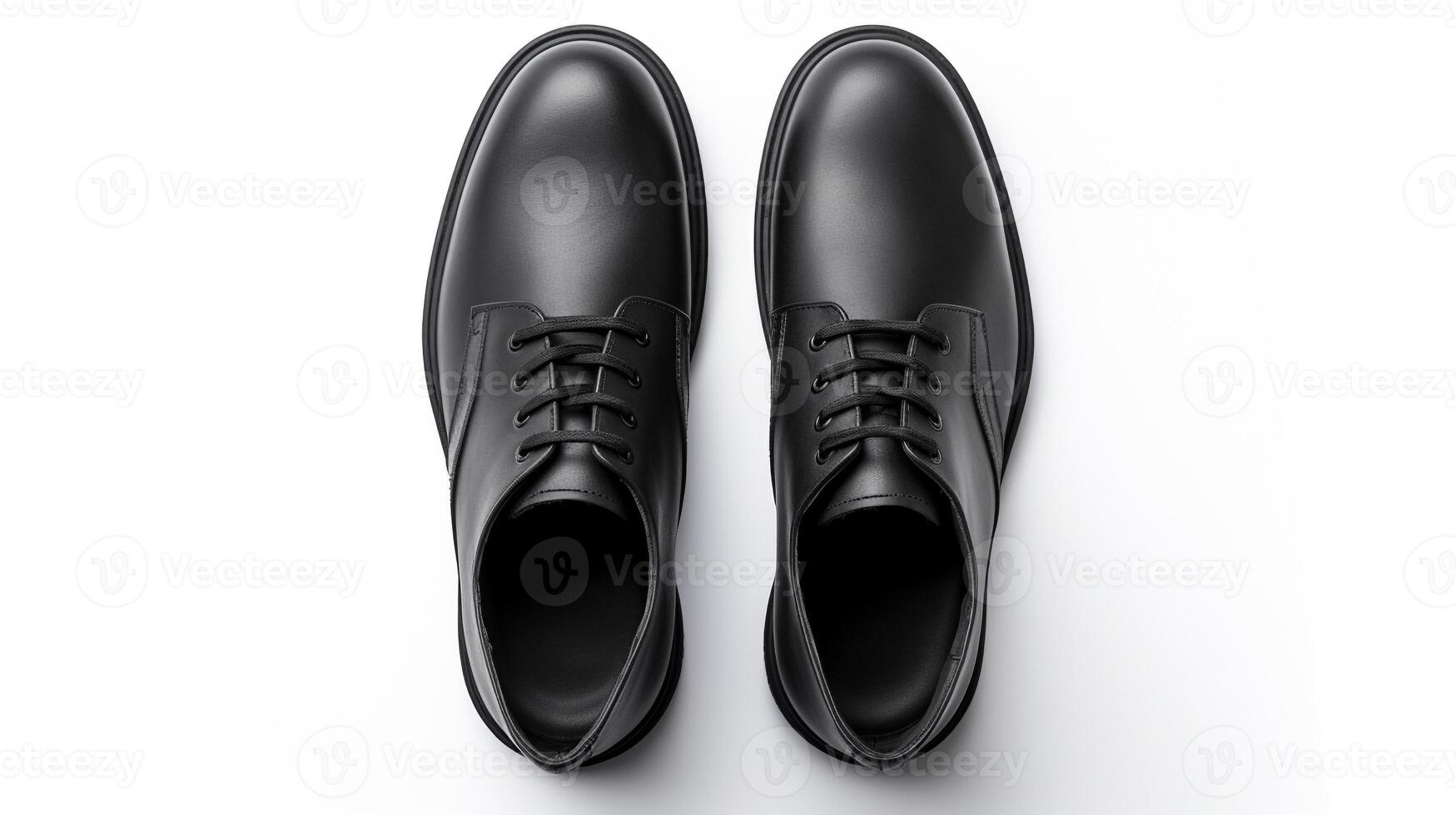 AI generated Charcoal Chukka Boots isolated on flat white background with copy space for advertisement. Generative AI photo