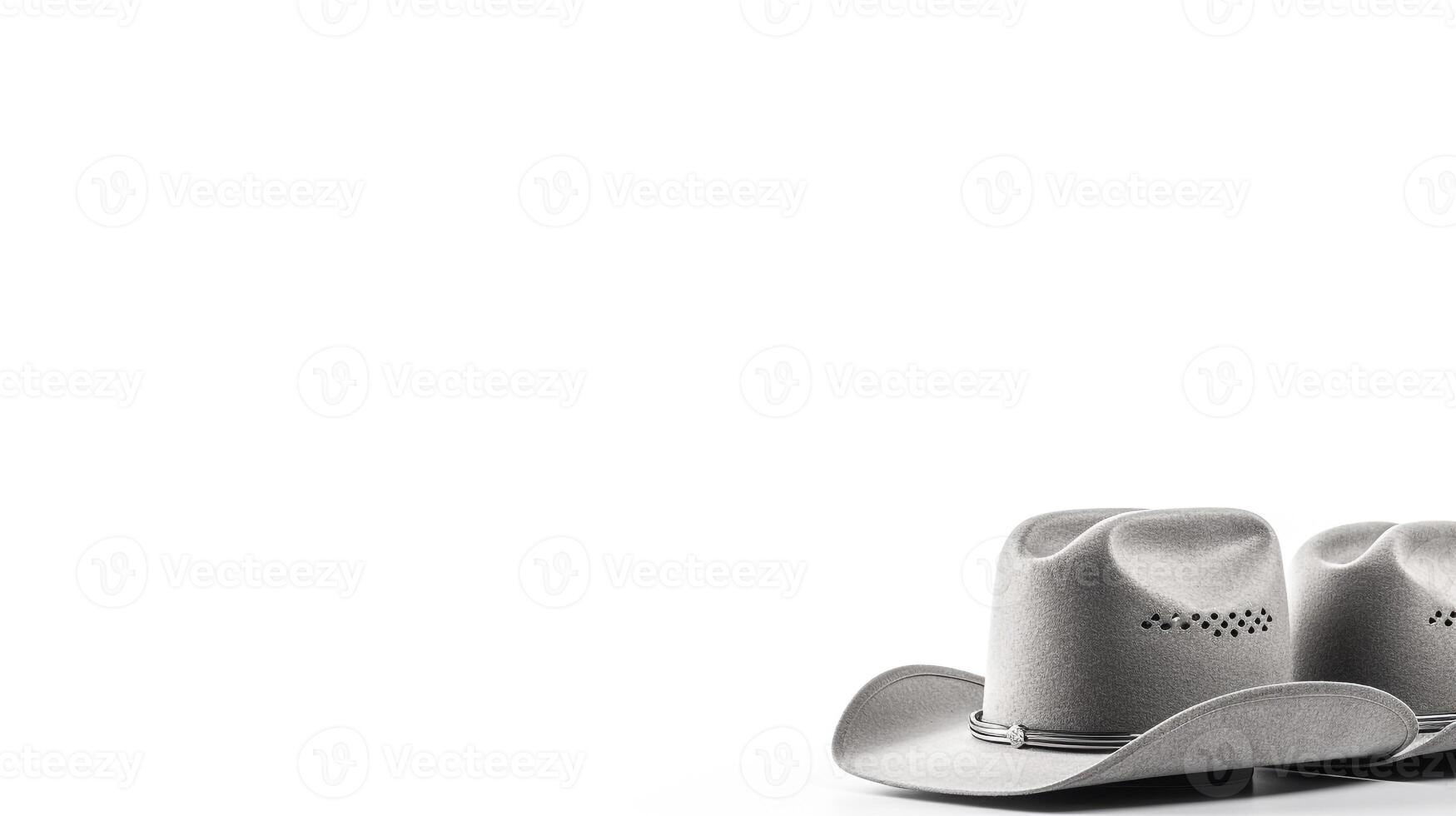 AI generated Silver Cowboy Boots isolated on white background with copy space for advertisement. Generative AI photo