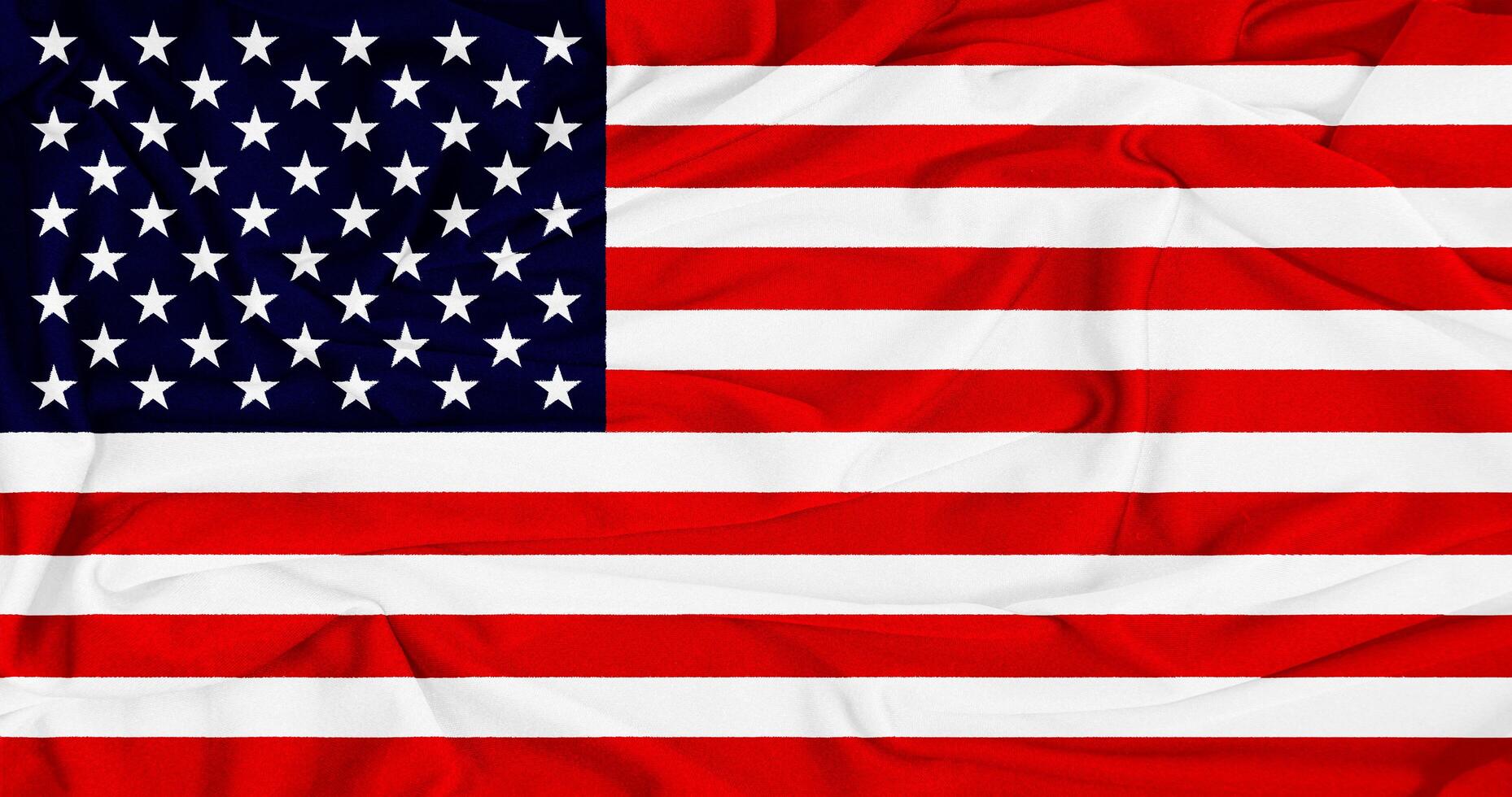 Waving Flag of America Realistic Design photo