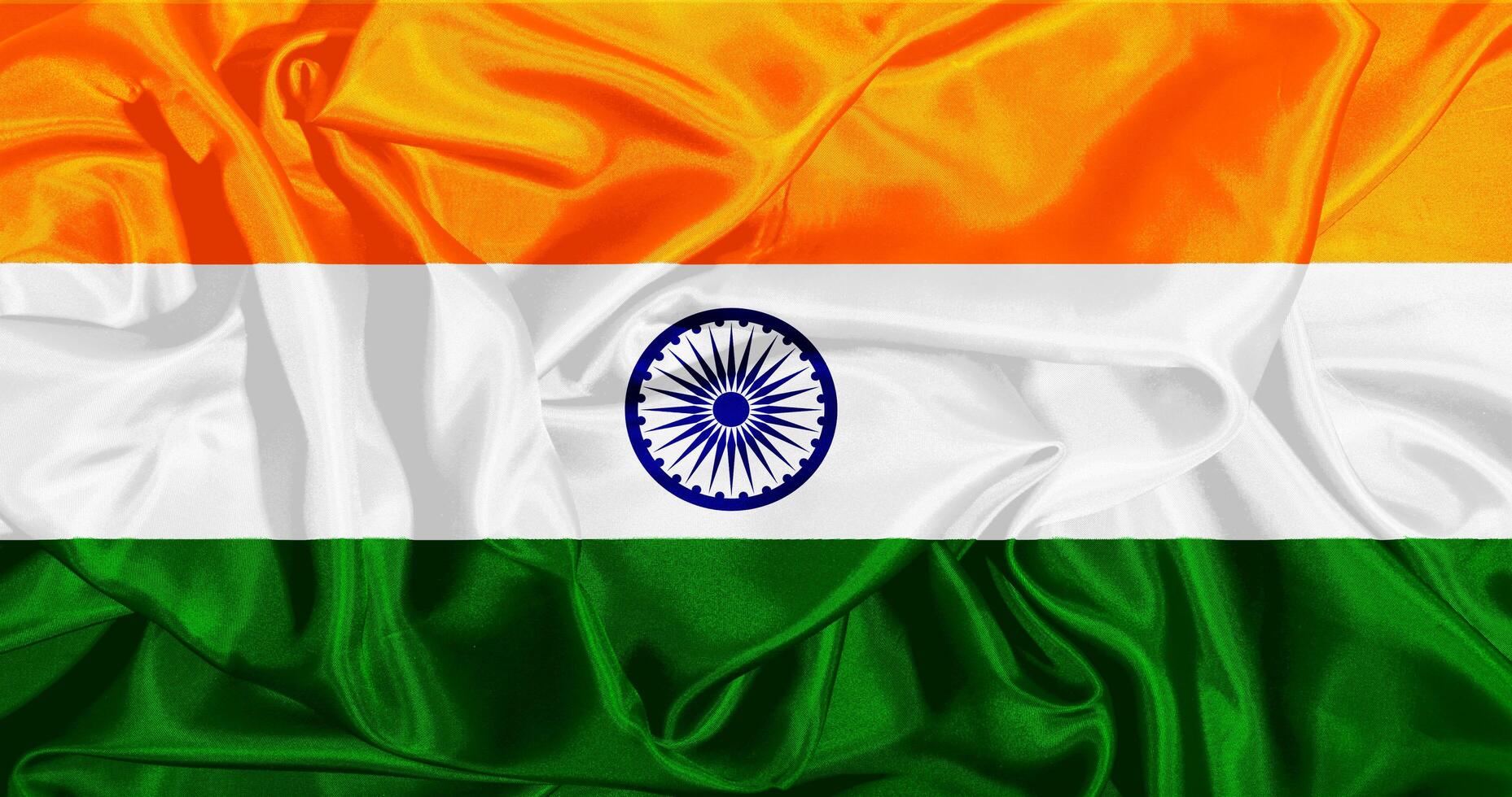 bandera de India realista diseño foto