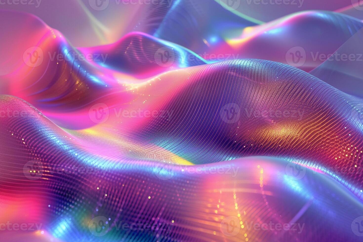 AI generated Holography and fluid background design photo