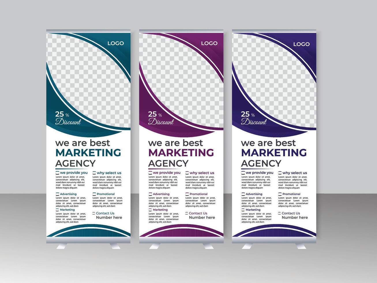 conference roll-up banner corporate business company annual seminar rack card. pro vector. vector