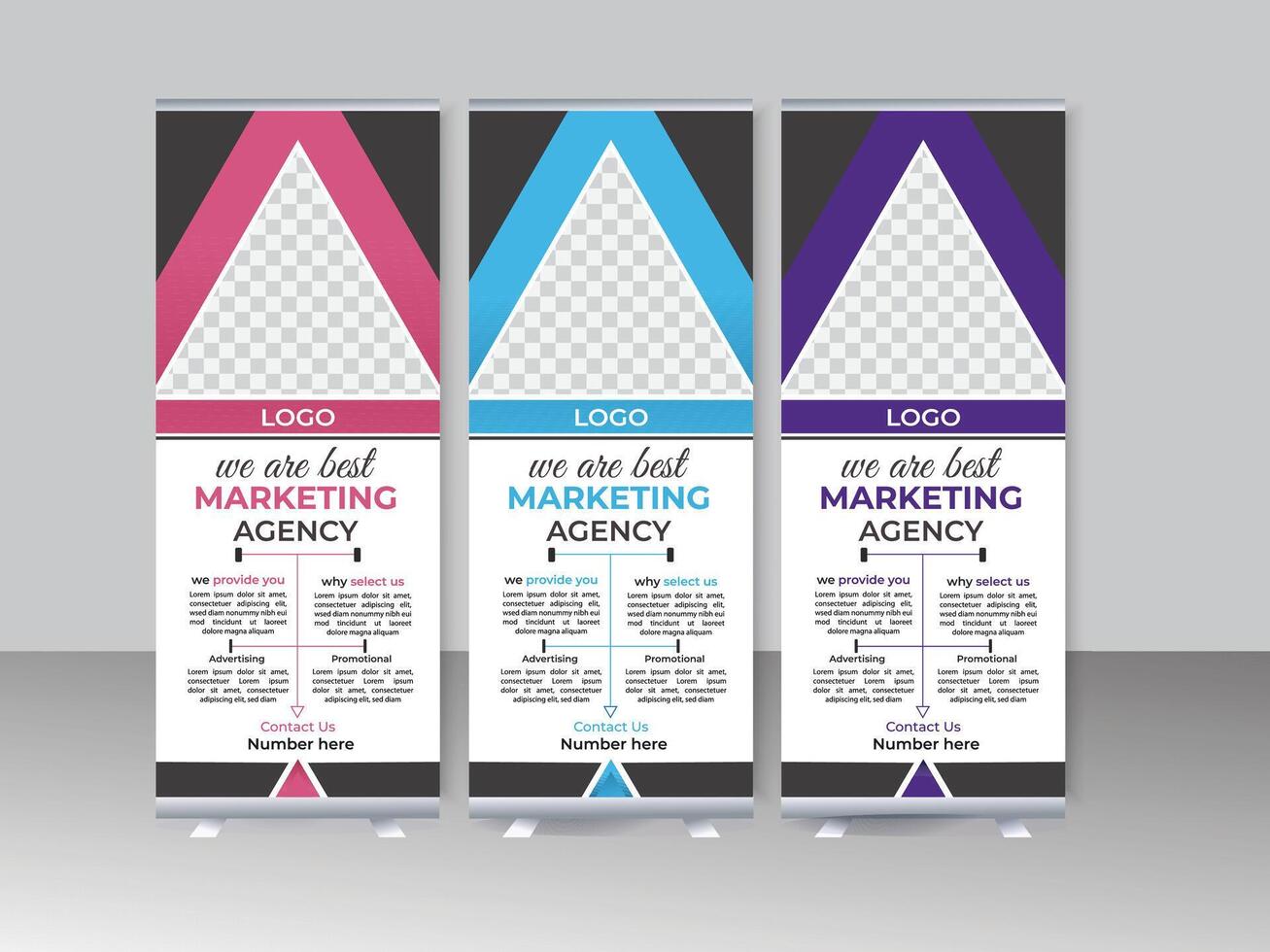 corporate Roll up or X banner design. Simple minimal corporate rollup banner  pro vector. vector