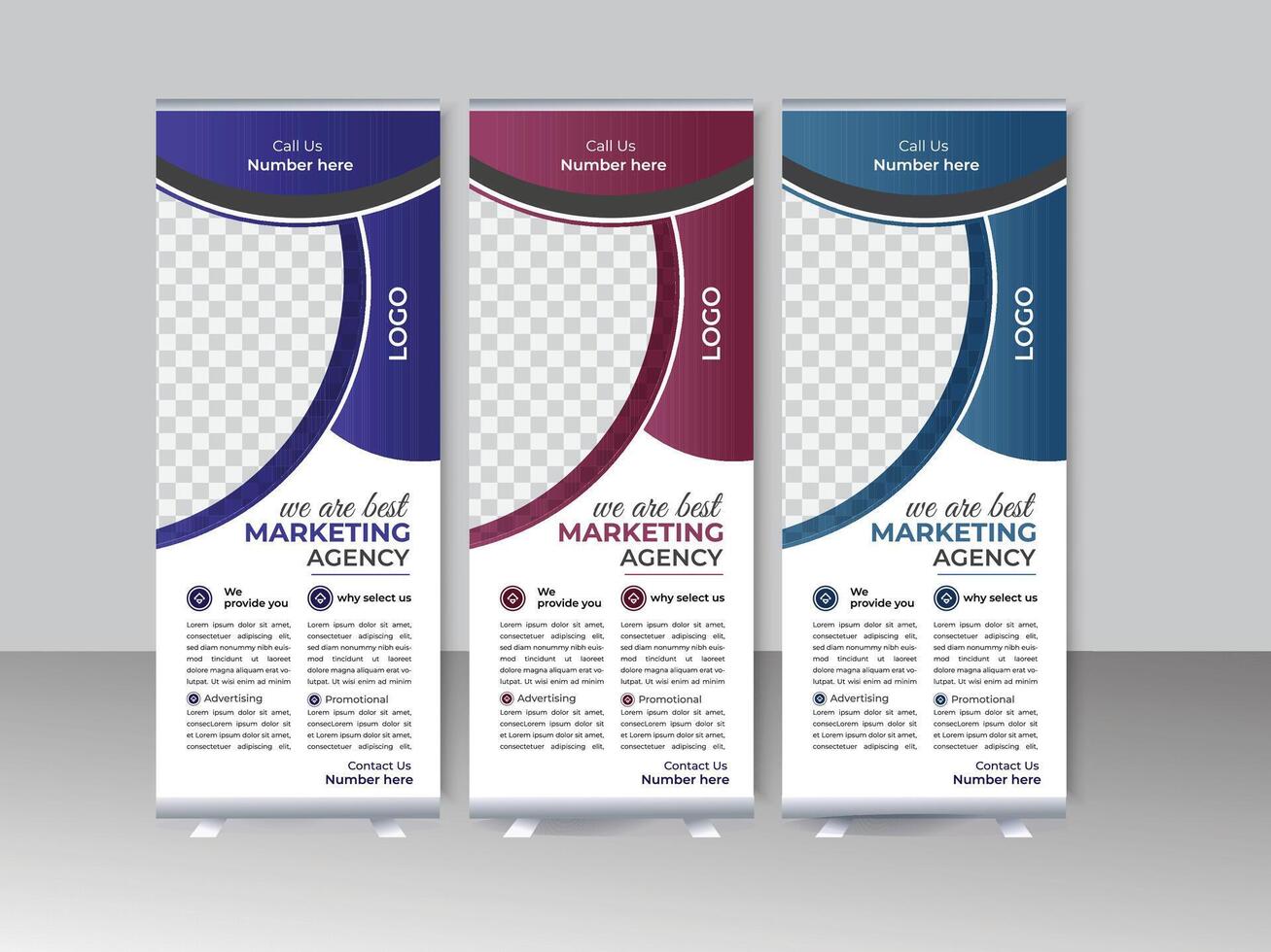 Business Corporate rollup or banner design template, Creative rollup banner design. pro vector. vector