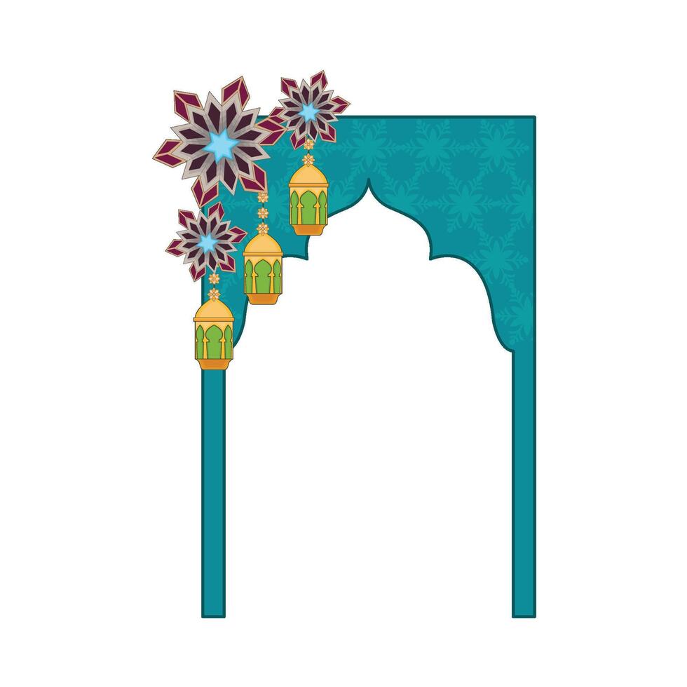 illustration of ramadan frame vector