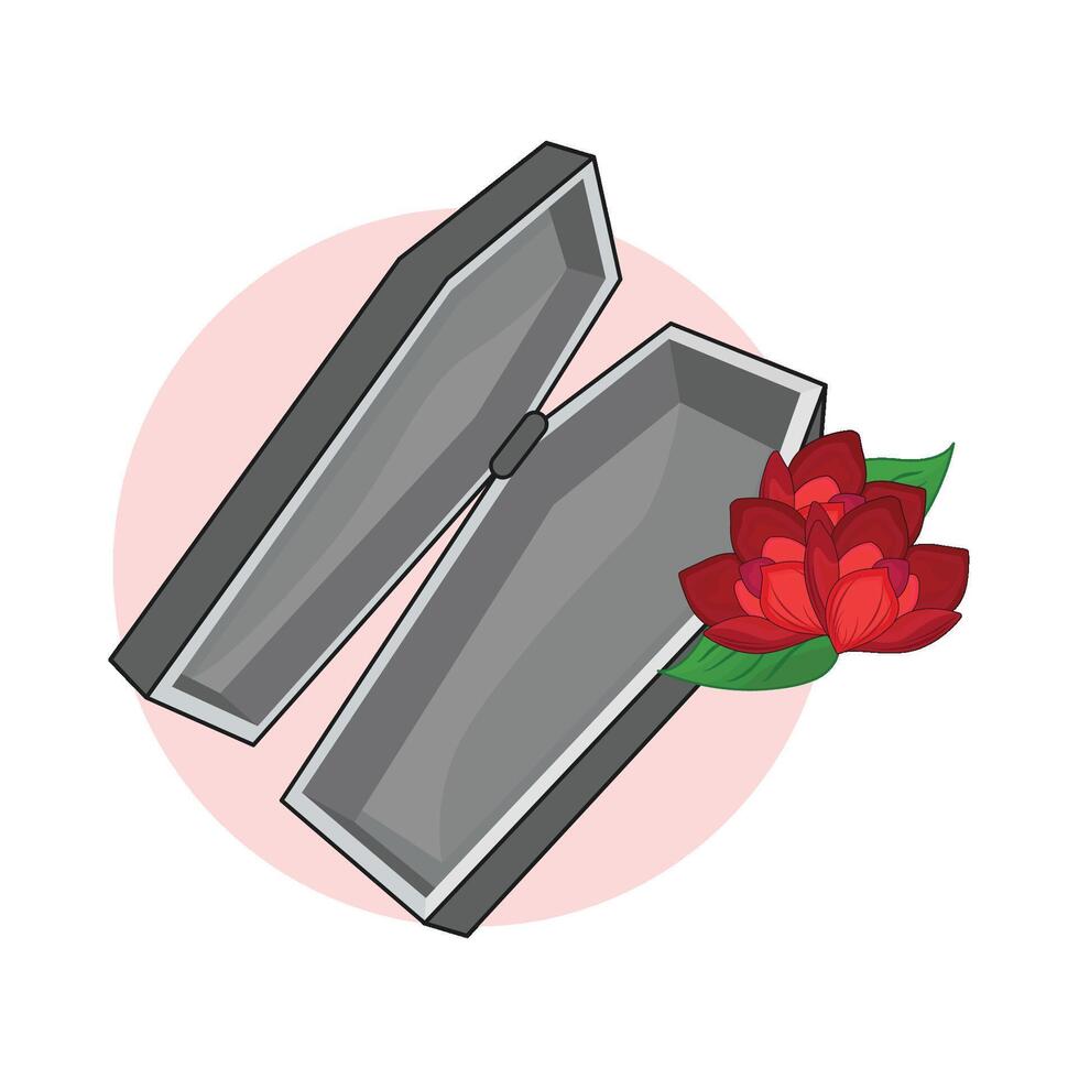 illustration of coffin vector