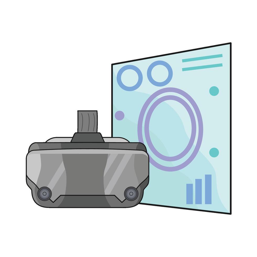 illustration of virtual reality vector