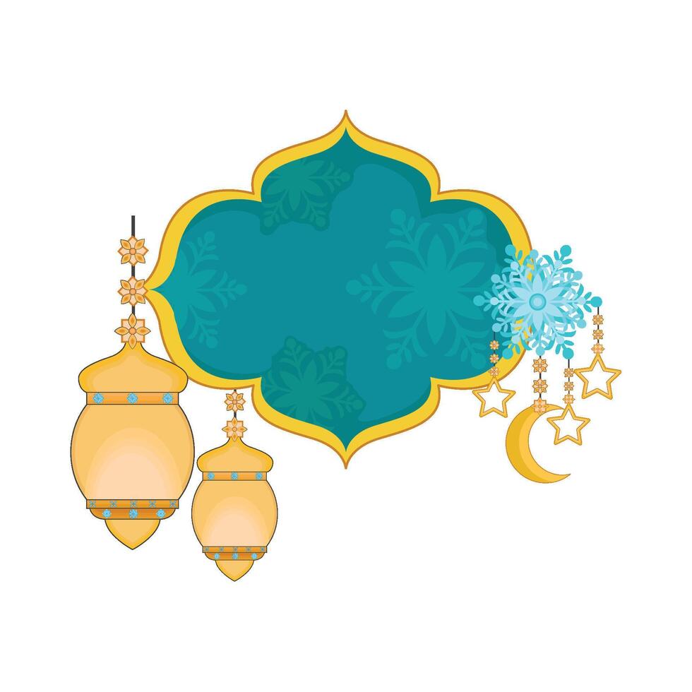 illustration of ramadan lantern vector