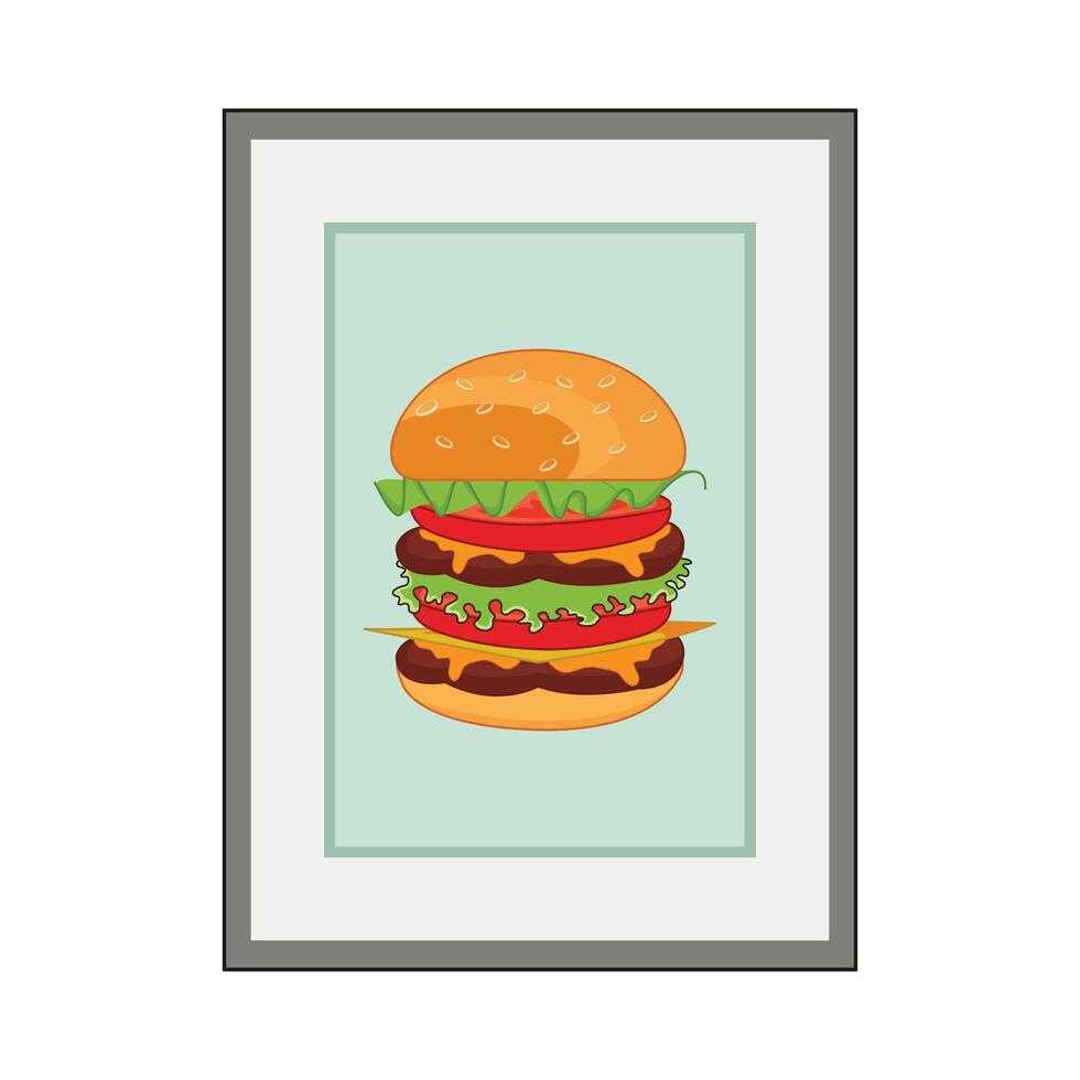 illustration of burger vector