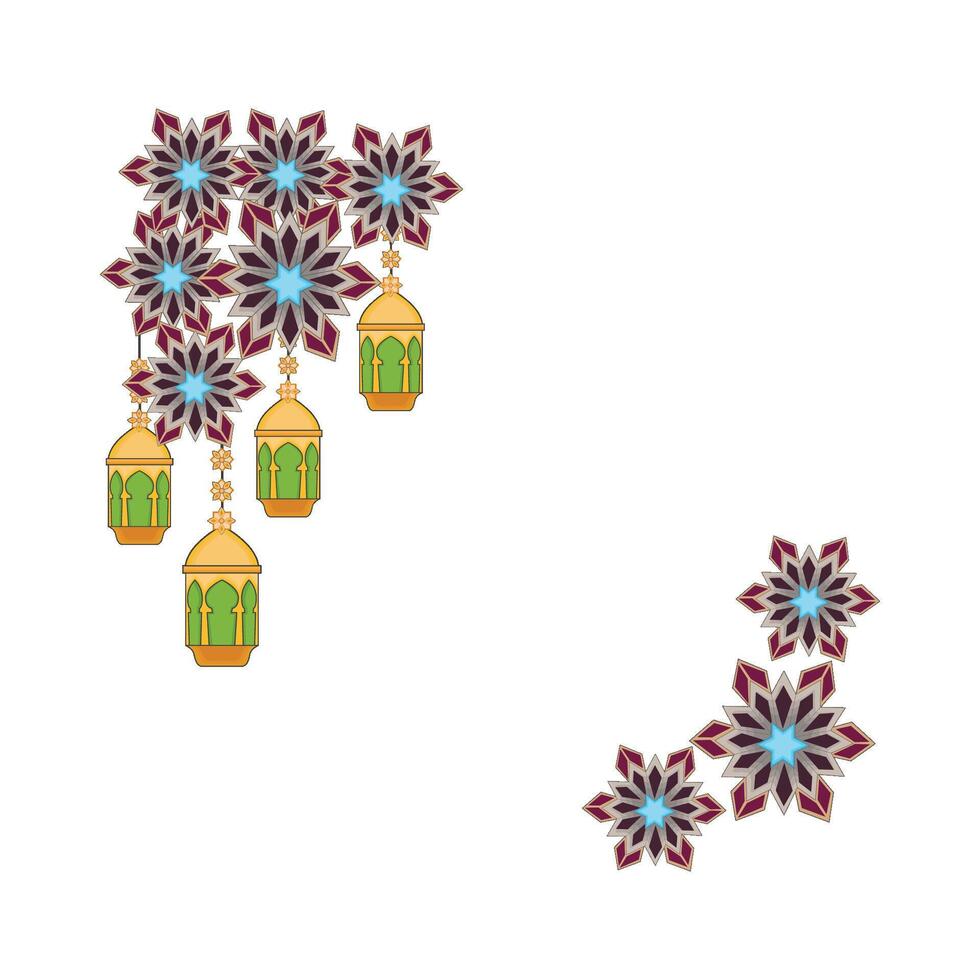 illustration of ramadan frame vector