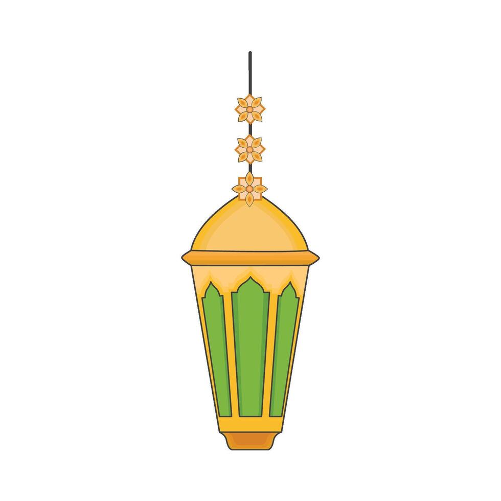 illustration of ramadan lantern vector