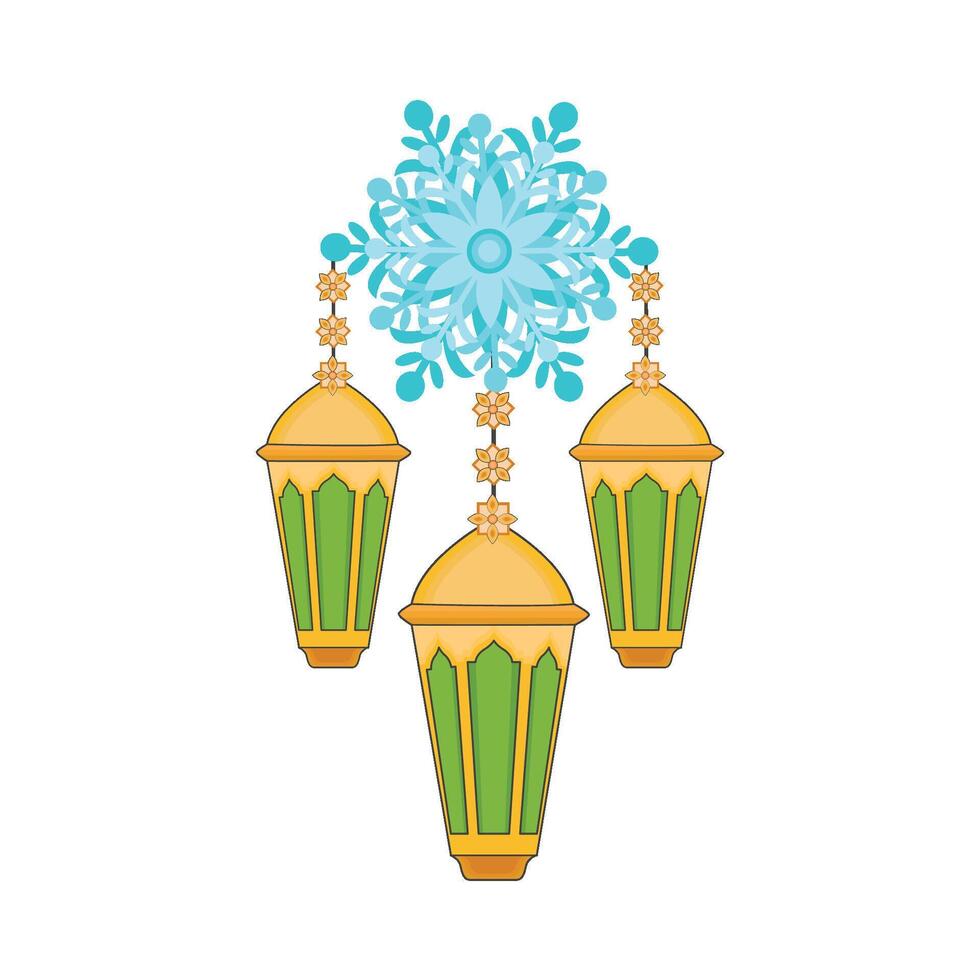 illustration of ramadan lantern vector