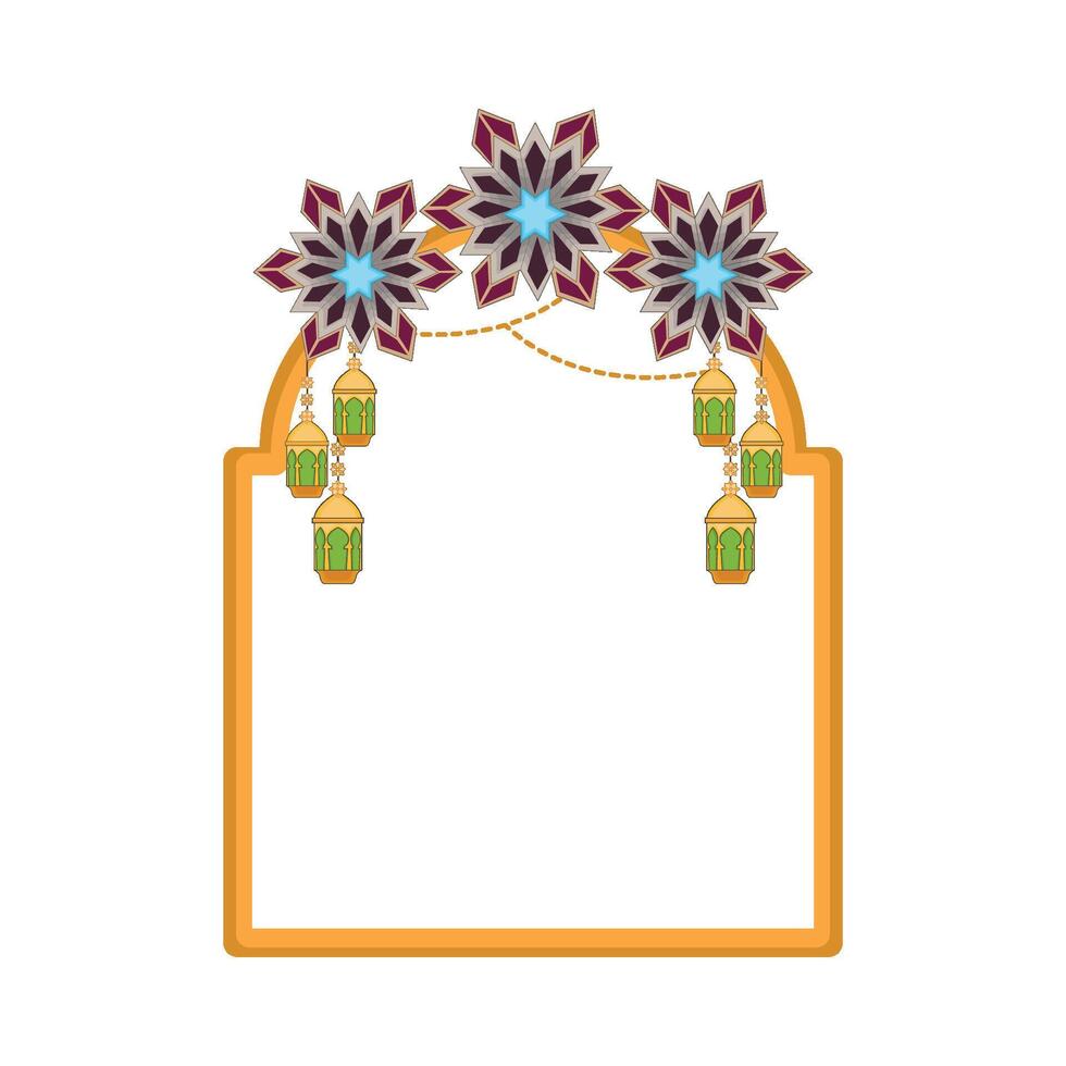 illustration of ramadan frame vector