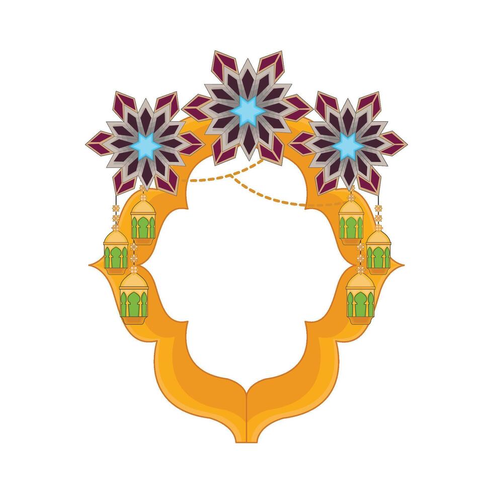 illustration of ramadan frame vector