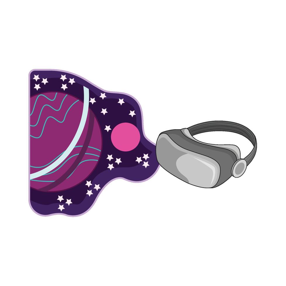 illustration of virtual reality vector