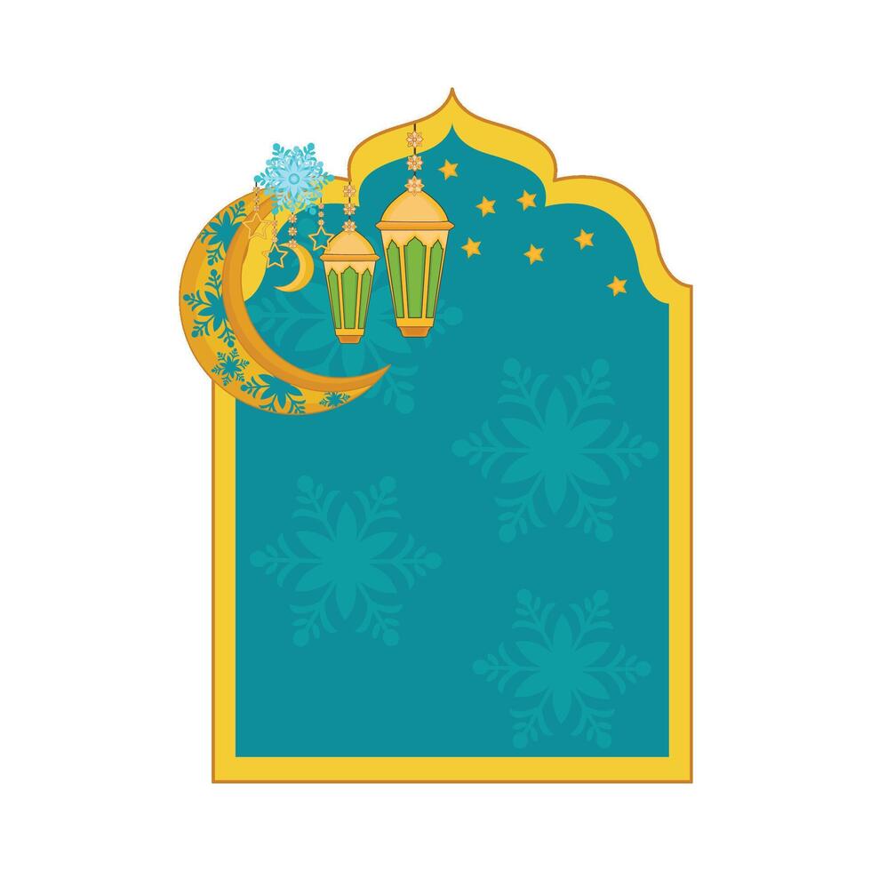 illustration of ramadan lantern vector