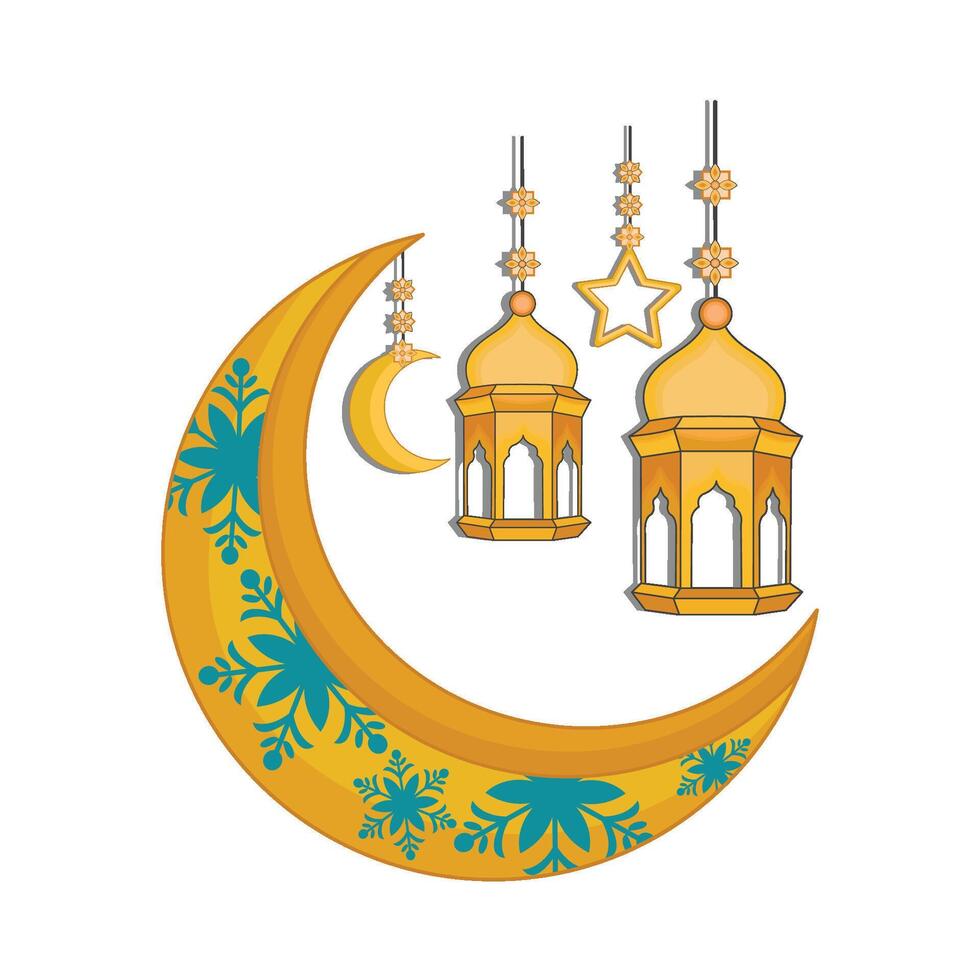 illustration of ramadan lantern vector