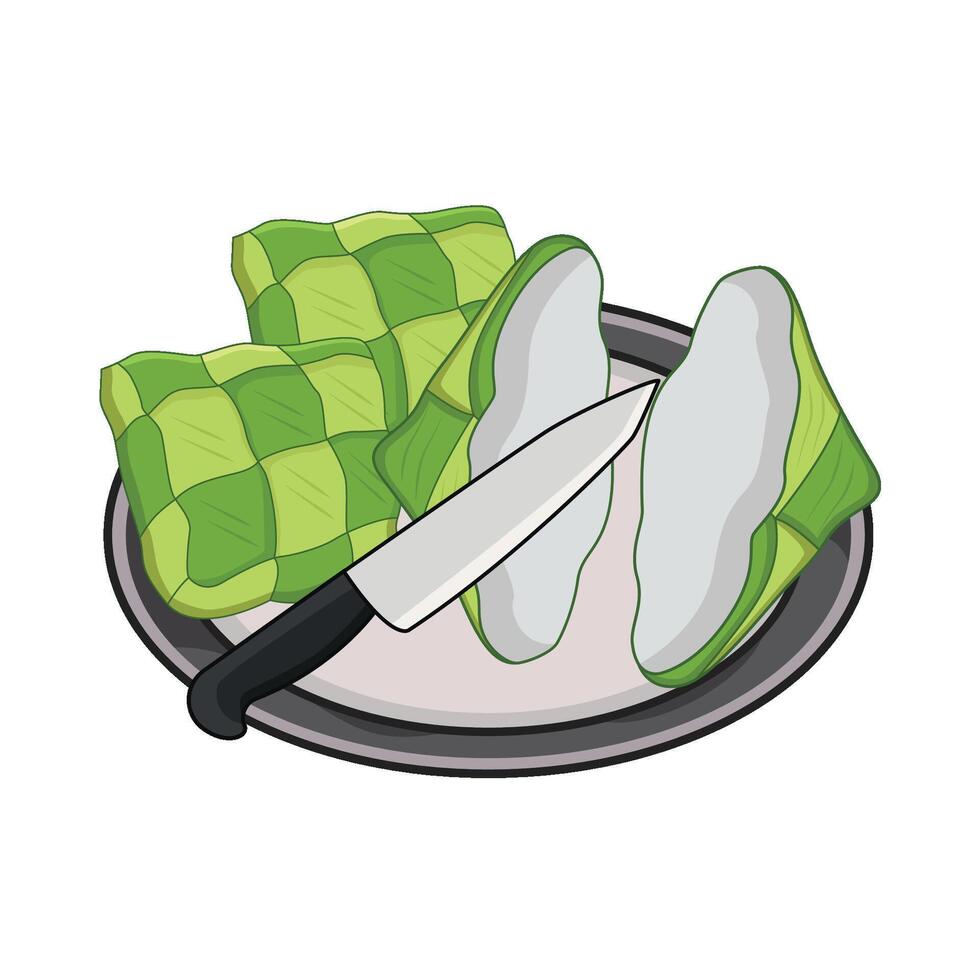 ilustración de ketupat vector