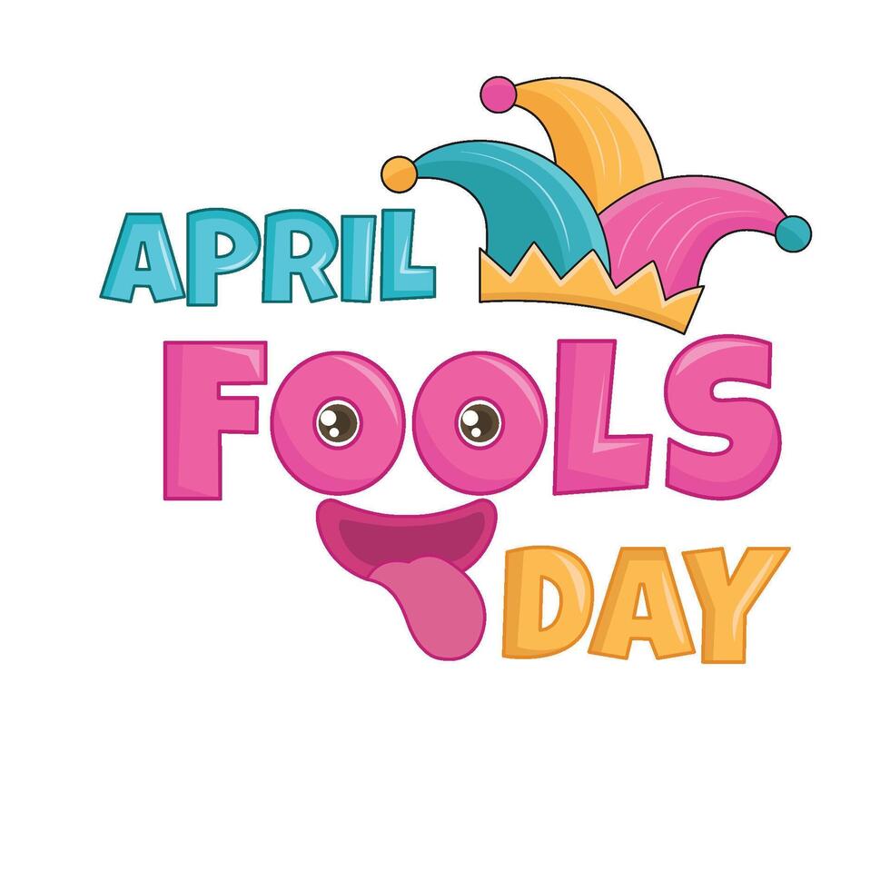 illustration of april fools day vector