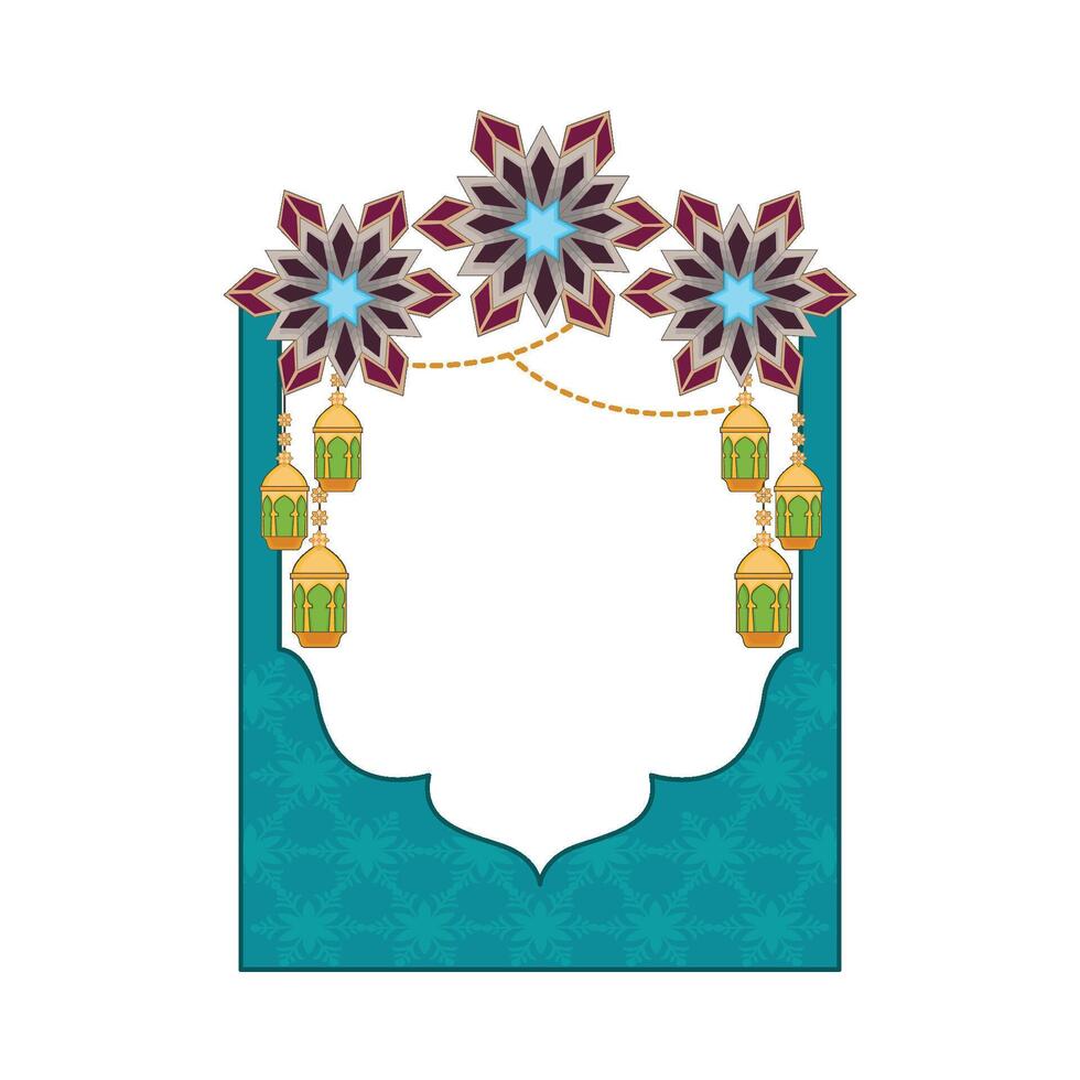 illustration of ramadan frame vector