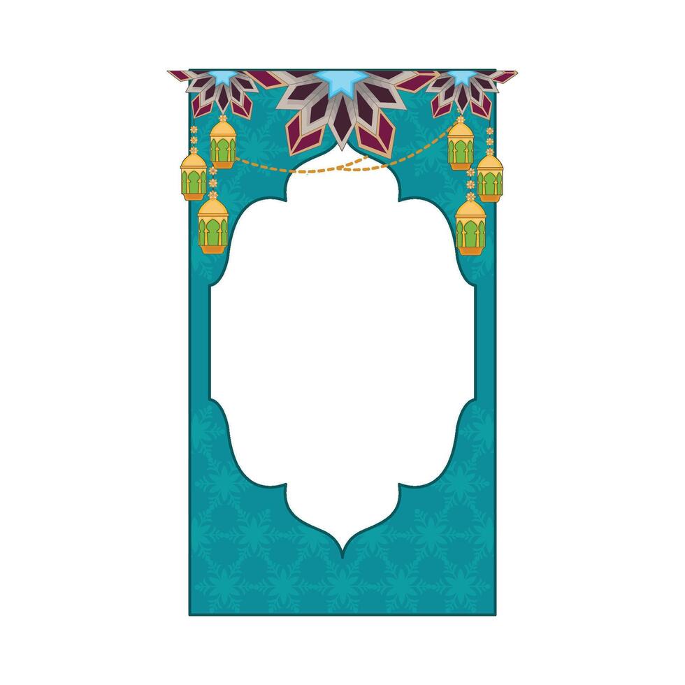 illustration of ramadan frame vector