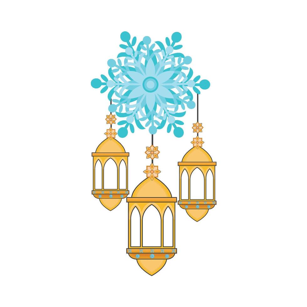 illustration of ramadan lantern vector