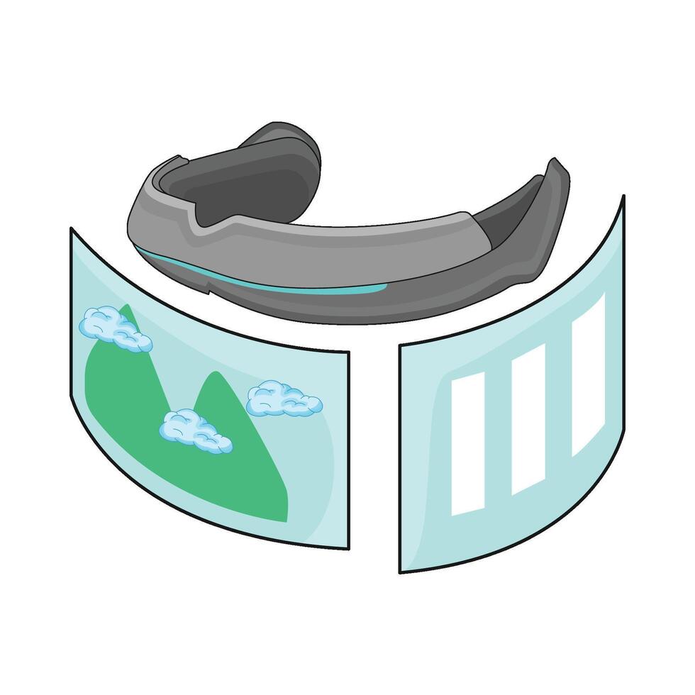 illustration of virtual reality vector