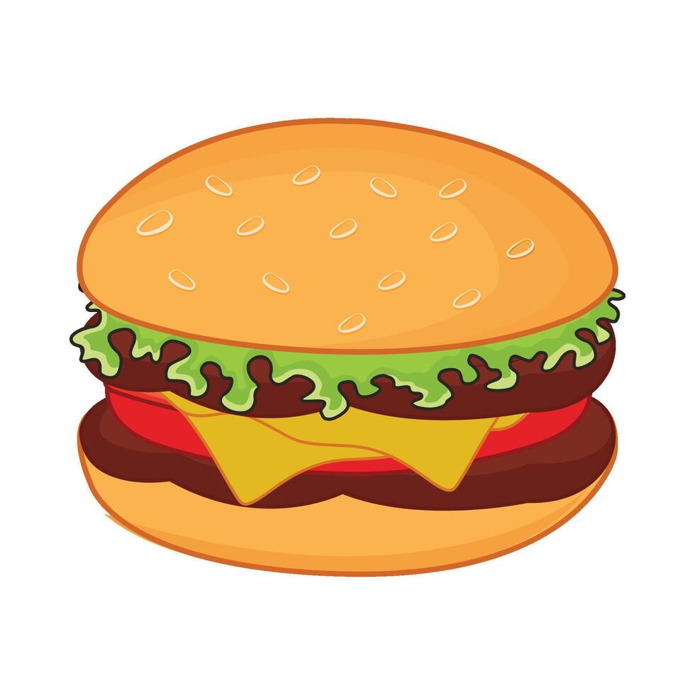 illustration of burger vector