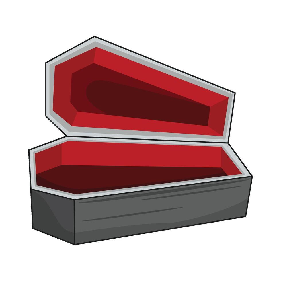 illustration of coffin vector