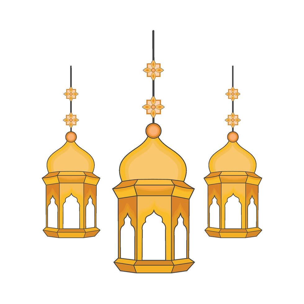 illustration of ramadan lantern vector