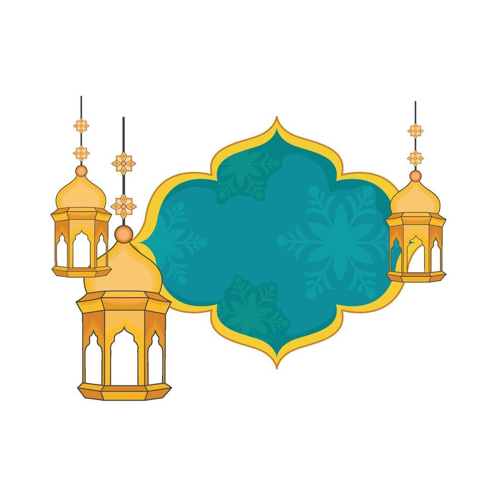 ilustración de Ramadán linterna vector