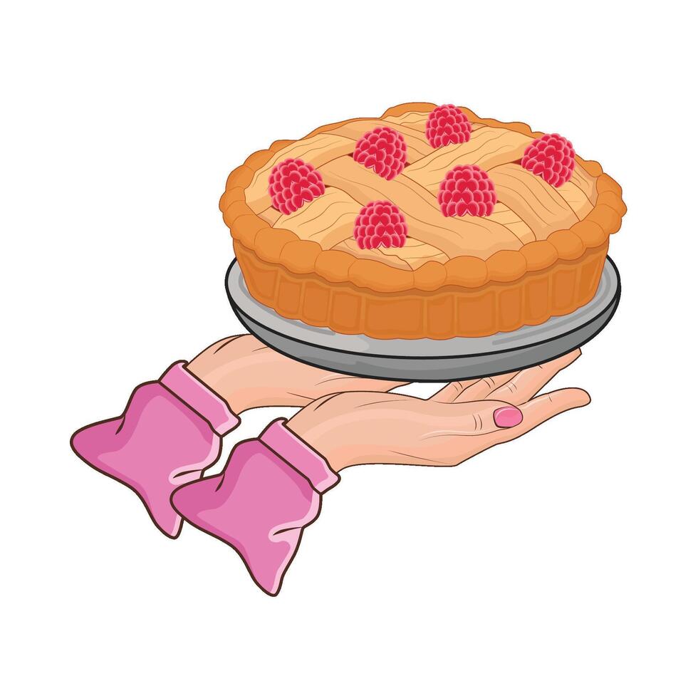 illustration of pie vector