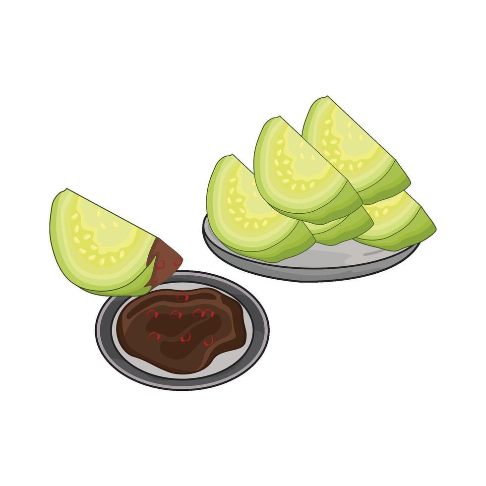 illustration of guava vector