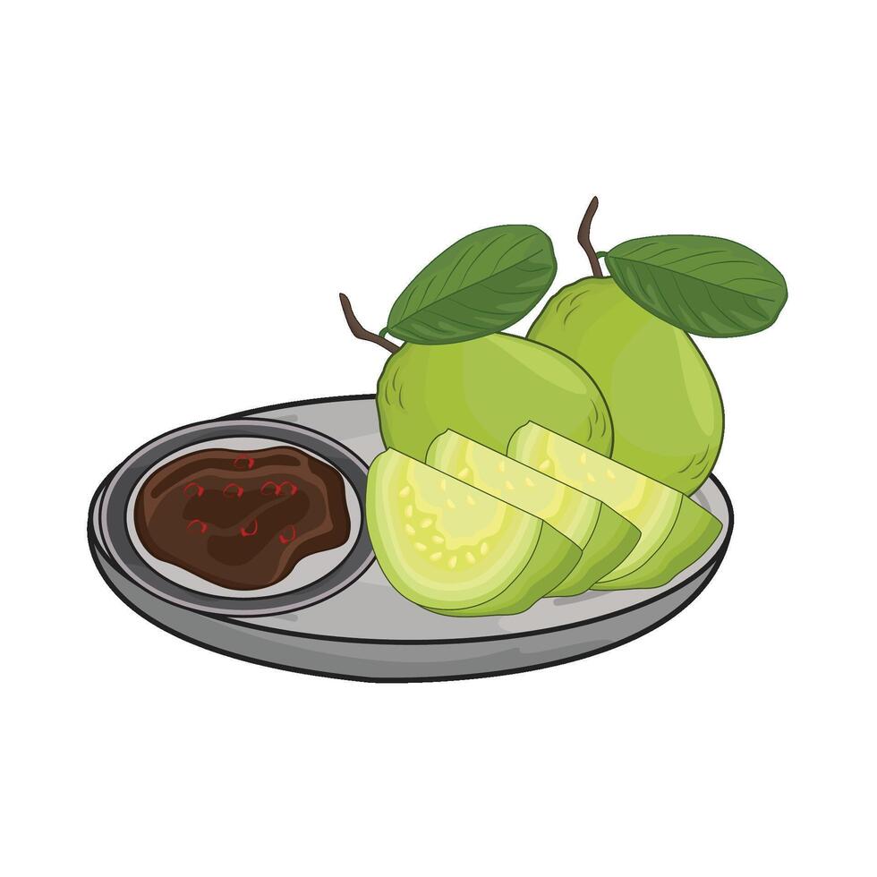 illustration of guava vector