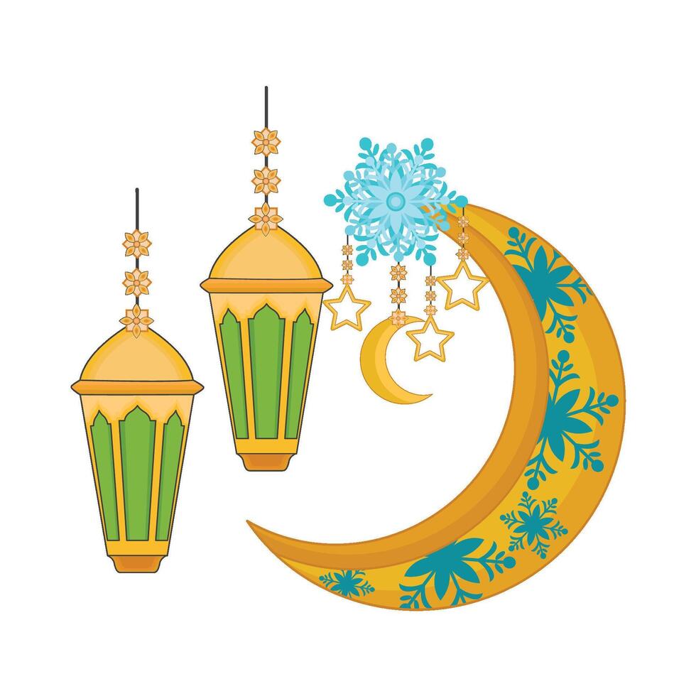illustration of ramadan lantern vector