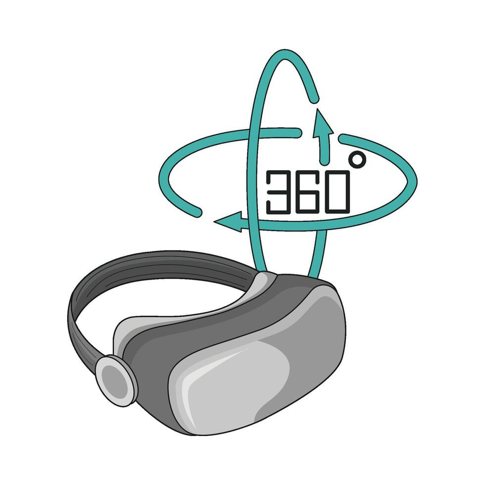 illustration of virtual reality glasses vector