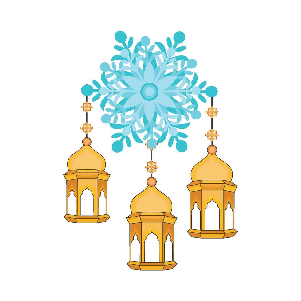 illustration of ramadan lantern vector