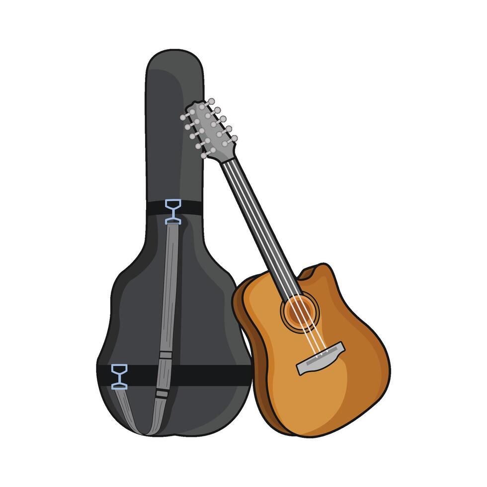 ilustración de guitarra vector