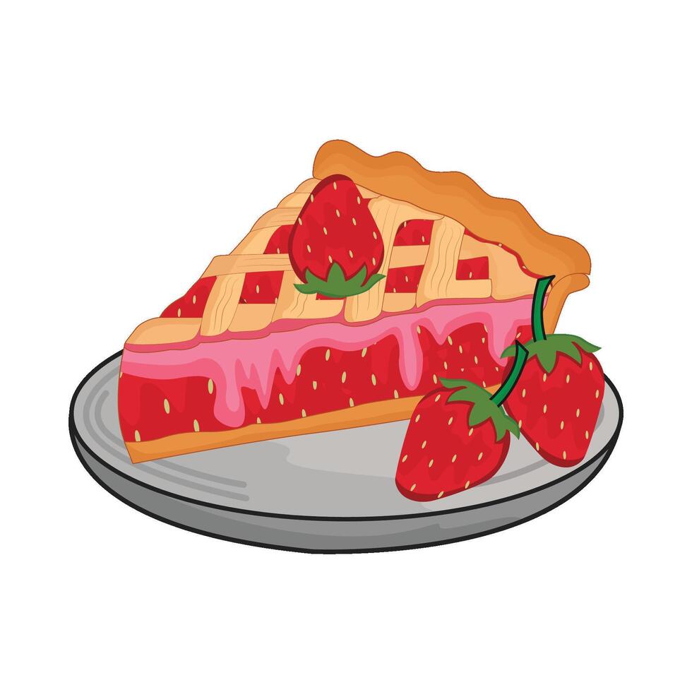 illustration of pie vector