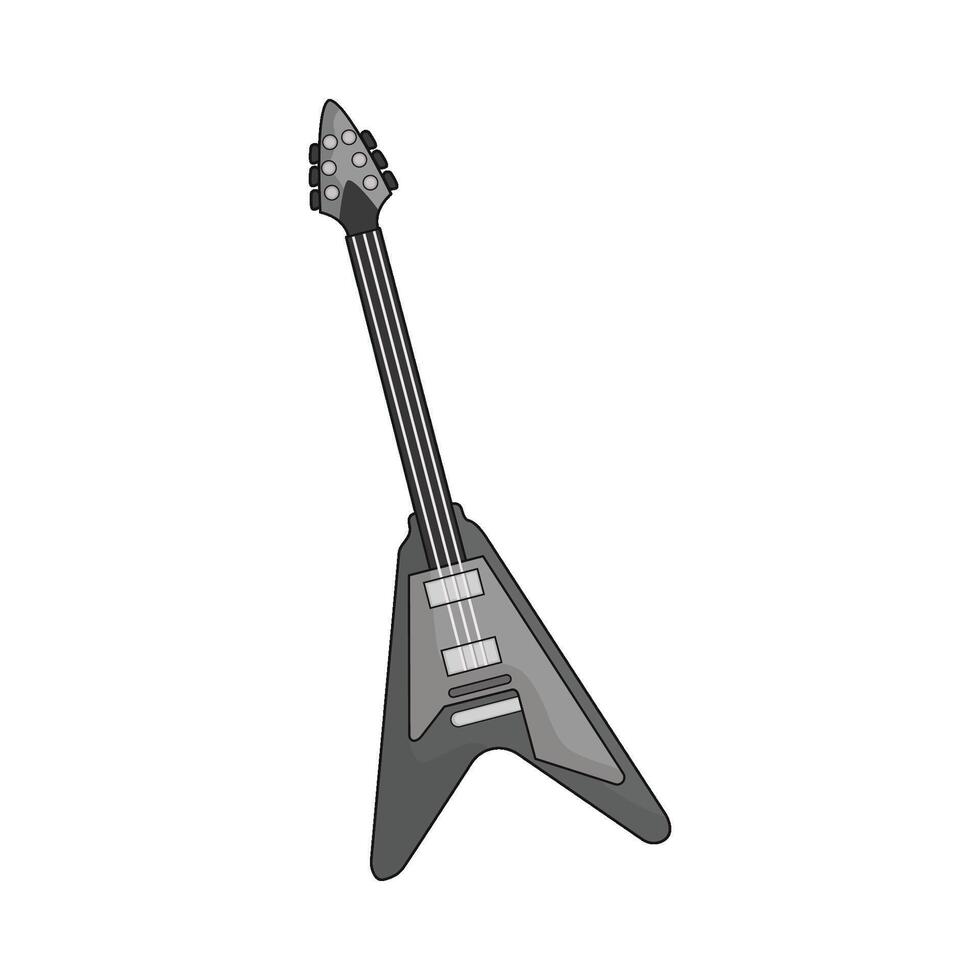 ilustración de eléctrico guitarra vector