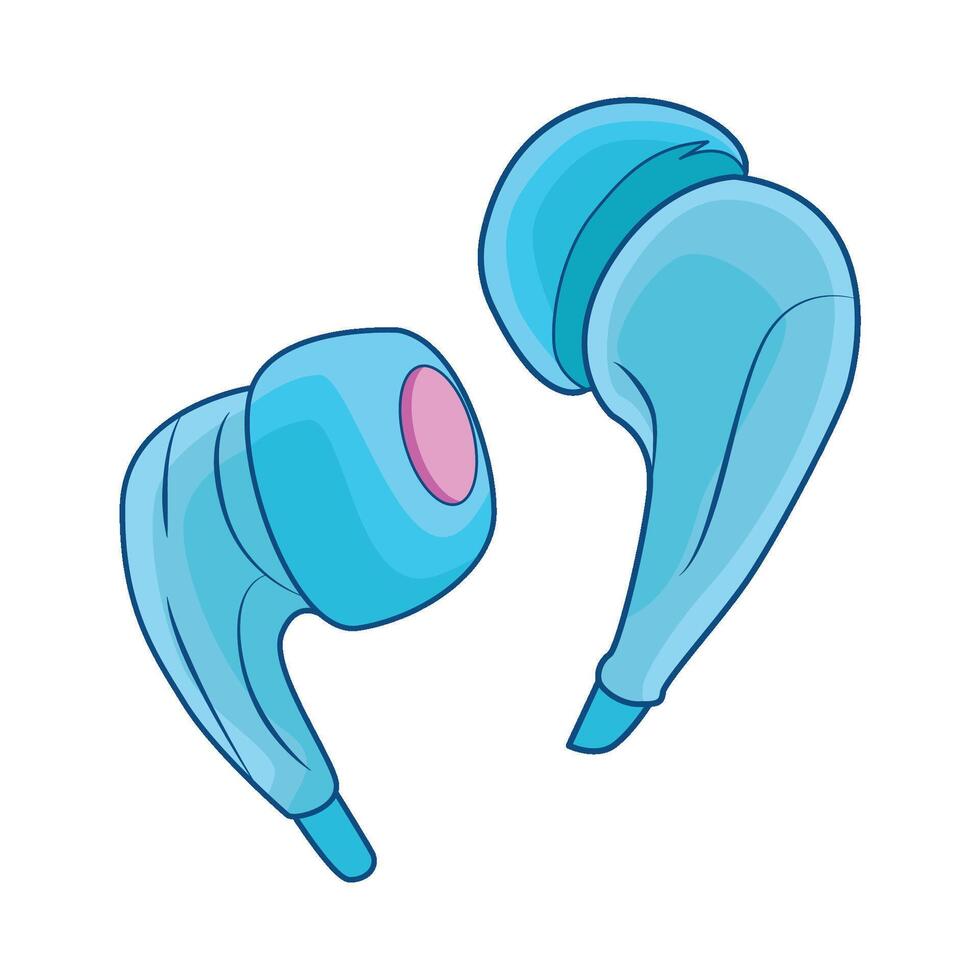illustration of earpods vector