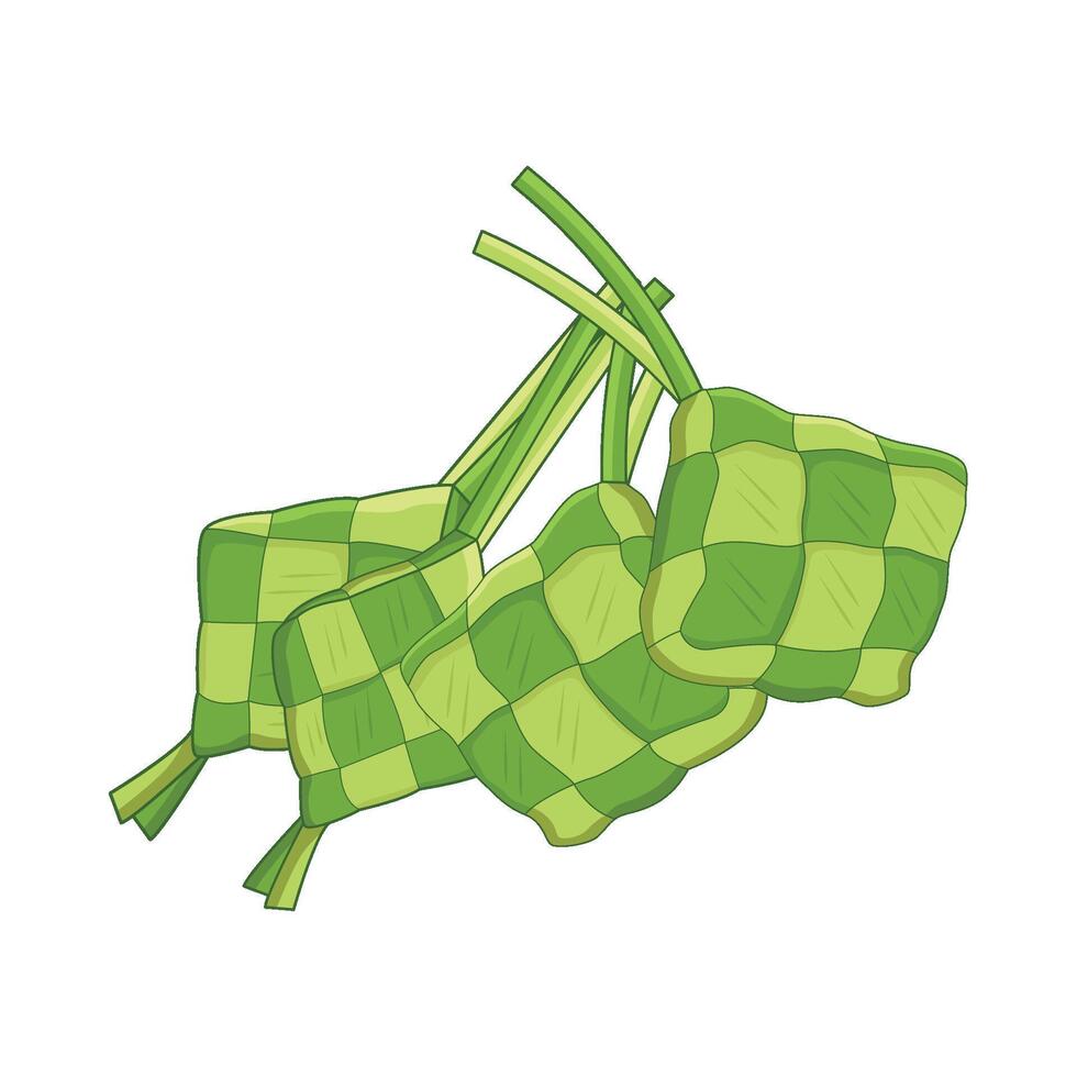 ilustración de ketupat vector