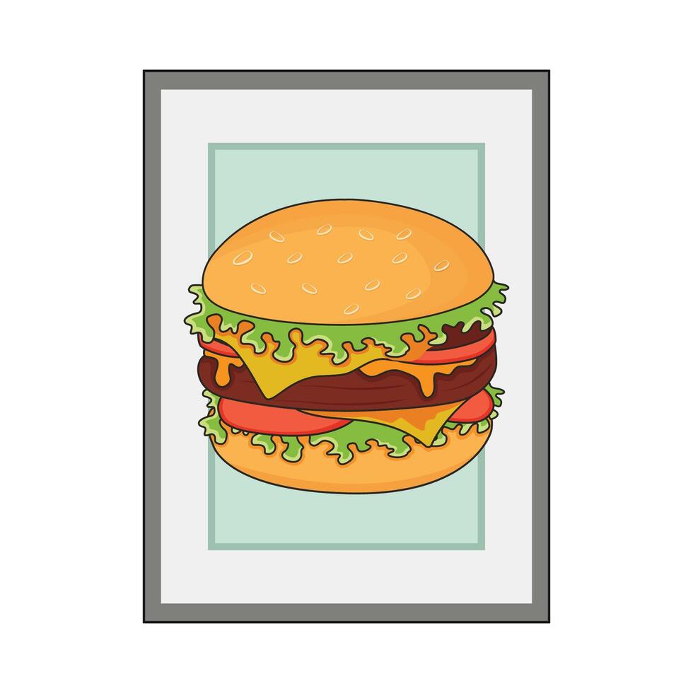 illustration of burger vector