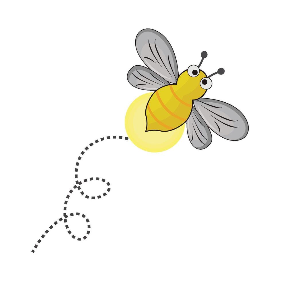 illustration of firefly vector