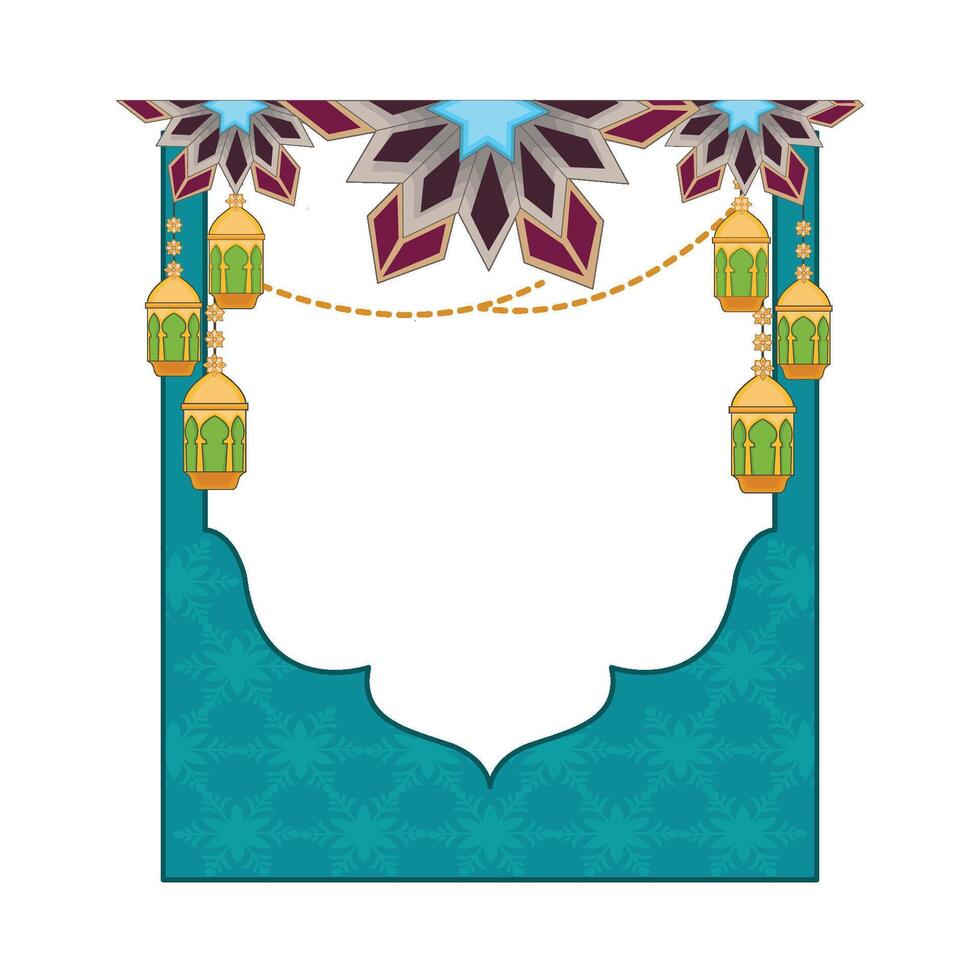 illustration of ramadan frame vector
