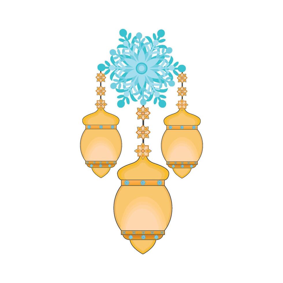 illustration of ramadan lantern vector